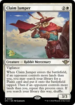 NM Prerelease Foil Claim Jumper, MTG, Outlaws of Thunder Junction, Magic, 8 - Image 1