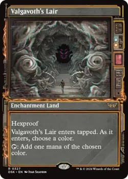NM Foil R - Valgavoth's Lair (Showcase): Duskmourn: House of Horror - Image 1