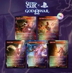 MTG Secret Lair Playstation Foil PRESALE God of War: Greek - Image 1