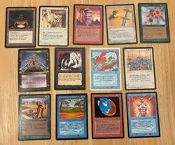 MTG 13 Card Lot Beta, Arabian Nights, Legends, Antiquities, the Dark, Ice Age - Image 1