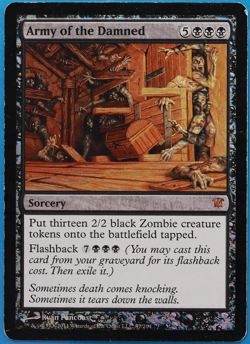 Army of the Damned FOIL Innistrad HP/DAMAGED CARD (506233) ABUGames - Image 1