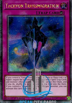 Yugioh Tachyon Transmigration RA04-EN220 Quarter Century Secret Rare NM 1st Ed - Image 1