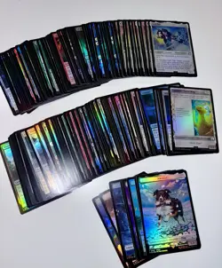 MTG Final Fantasy 150 Foil Card Lot #3 w Empty Collector Box. Few Duplicates. NM - Image 3