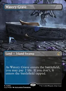 MTG Ravnica Clue Edition *FOIL* BORDERLESS R Watery Grave #0283 - Image 1