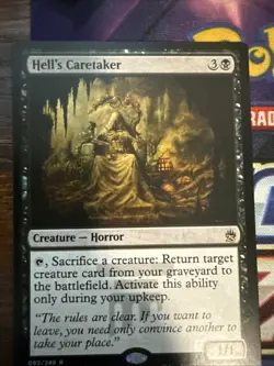 MTG Magic the Gathering Hell's Caretaker (A25-92/2869) The List LP - Image 1