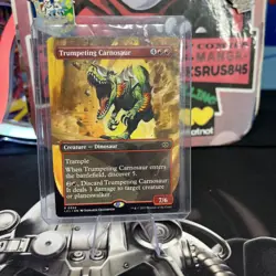 Trumpeting Carnosaur (Borderless) R The Lost Caverns of Ixalan 324 - Image 1