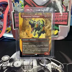 Trumpeting Carnosaur (Borderless) R The Lost Caverns of Ixalan 324 - Image 3