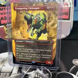 Trumpeting Carnosaur (Borderless) R The Lost Caverns of Ixalan 324 - Image 5