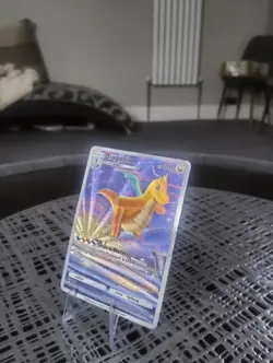 🐲Pokemon TCG Pocket Dragonite Genetic Apex CUSTOM Full Alt Art Holo + TOPLOADER - Image 4