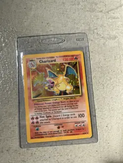 Charizard Base Set Pokemon Card 120 HP Holo Rare - Image 1