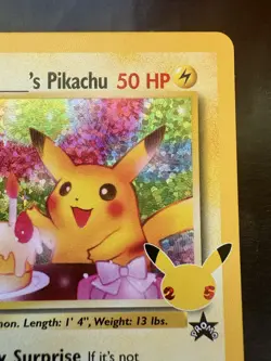 Pokemon Birthday Pikachu 24/53 Holo Celebrations Classic Collection (NM) - Image 3