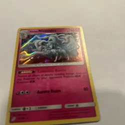 2019 Pokemon Alolan Ninetales 111/181 Sm-Team Up Holo NM - Image 2