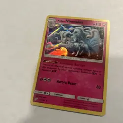 2019 Pokemon Alolan Ninetales 111/181 Sm-Team Up Holo NM - Image 5