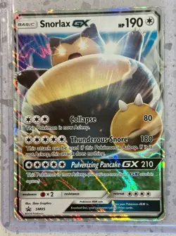 2016 Pokemon TCG Snorlax-GX Sun & Moon SM05 Promo - Image 1