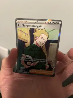 Lt. Surge's Bargain 170/132 - Full Art - Pokemon Mega Evolution NM/M - Image 1