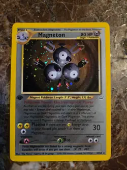 Magneton 10/64 Neo Revelation Holo 1st Edition Vintage Pokemon - Image 1
