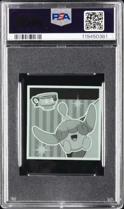 2023 LOTTE POKEMON JPN HORIZONS WAFER STICKERS SER 2 #01 SPRIGATITO & LIKO PSA 9 - Image 2