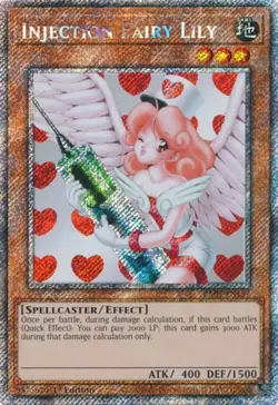 Yugioh! Injection Fairy Lily - RA03-EN117 - Platinum Secret Rare - 1st Edition N - Image 1