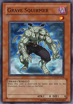 Grave Squirmer - DP07-EN008 - Super Rare - 1st Edition PL/MP Yugioh Duelist Pack - Image 1