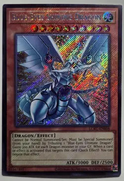Yugioh Blue-Eyes Shining Dragon LCKC-EN008 Secret Rare Unlimited - Image 1