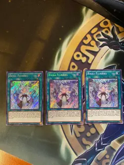 YUGIOH - 3X RIKKA FLURRIES - 1ST EDITION SECRET RARE - SESL-EN024 - Image 1