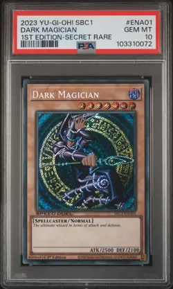 2023 YU-GI-OH! SBC1-SPEED DUEL STREETS OF BATTLE CITY DARK MAGICIAN PSA 10 - Image 1