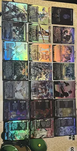 Final Fantasy Borderless Foil Card Lot 21x Near Mint Cards No Duplicates - Image 1