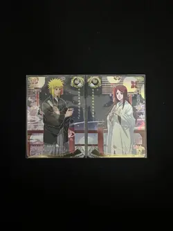 LOT 2 KaYou Naruto TCG Card Minato Namikaze #NR- SE-001 Kushina Uzumaki M63 - Image 1