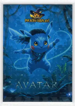 POKEMON PIKACHU COSPLAY! * AVATAR * NO. 1 * BOX HIT - Textured Card- - Image 1