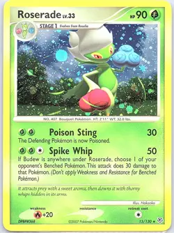 Roserade 13/130 Holo Diamond and Pearl - Pokemon Card - NM - Image 1