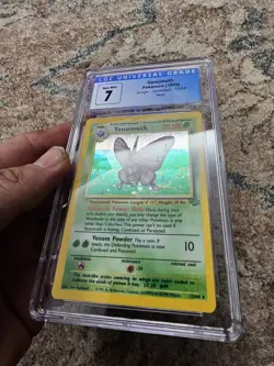 CGC 7 Venomoth 1999 Jungle 13/64 Holo Pokemon Card Nice See Pics J - Image 2