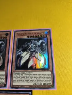 Dogmatika Fleurdelis, The Knighted MP21-EN104 1st Ultra Rare LP Yugioh Card x3 - Image 3