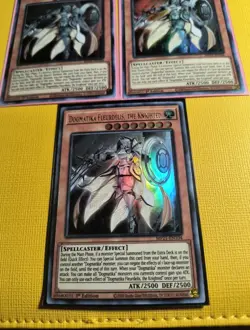 Dogmatika Fleurdelis, The Knighted MP21-EN104 1st Ultra Rare LP Yugioh Card x3 - Image 4