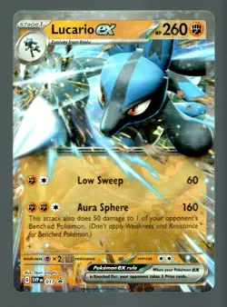 Pokemon: Lucario EX 017 Sv: Scarlet & Violet Promo Cards Holo Pokemon Card - Image 1