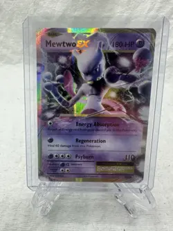 Pokemon TCG Evolutions Mewtwo EX Ultra Rare Holo Card 52/108 - Image 1