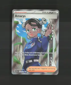 Amarys 132/131 Prismatic Evolutions Ultra Rare Holo Pokemon Card NM - Image 1