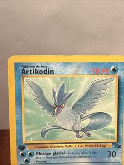 Artikodin French Articuno Fossil Pokemon Card 17/62 Non-Holo TCG - Image 3