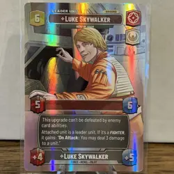 Star Wars Unlimited Luke Skywalker Hero Of Yavin Showcase NM Foil Card JTL 1008 - Image 2