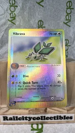 Vibrava 47/97 Reverse Holo EX Dragon Pokemon Card E Series MP - Image 1
