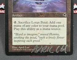 MTG Lotus Petal- Signed -SETNAME Magic the Gathering Card # 001 - Image 4