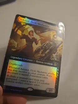 Ashnod, Flesh Mechanist (Extended Art) #323 (Foil) NM Brothers' War Magic MTG - Image 1