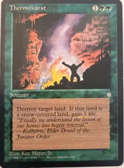 Thermokarst x4 - Ice Age (1995) - Vintage Magic The Gathering MTG - LP/MP Set - Image 2