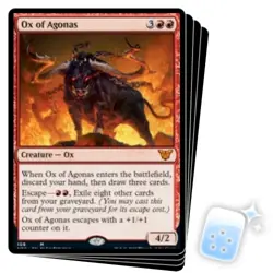 OX OF AGONAS X4 Kamigawa: Neon Dynasty: Commander Magic MTG MINT CARD - Image 1