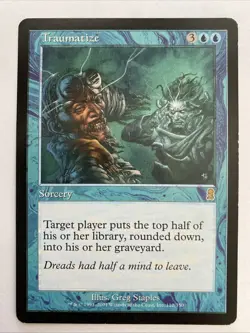 MTG Traumatize R Odyssey 110 MP Blue Mill Magic The Gathering - Image 1