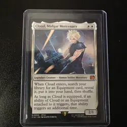 x1 Cloud, Midgar Mercenary M MTG Final Fantasy M/NM, English - Image 1