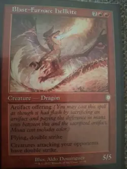 Blast-Furnace Hellkite (Retro Frame) Commander: the Brothers' War Regular - Image 1