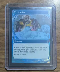 MTG Ponder Future Sight Foil from Secret Lair Drop NM - Image 2