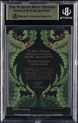 2024 MTG SECRET LAIR DROP SER THE FAIREST DROP OF ALL R STEELY RESOLVE BGS 9.5 - Image 2