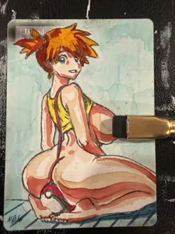 MTG Altered Art Anime Pokemon Hand drawn - Image 1