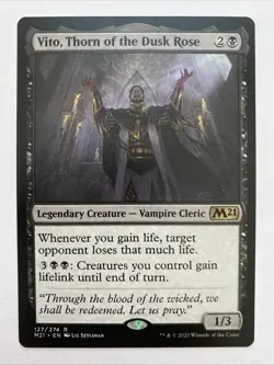 Vito, Thorn of the Dusk Rose Core Set 2021 NM MTG Magic The Gathering - Image 1